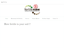 Tablet Screenshot of fertilefarm.com.au